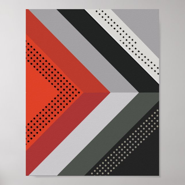 Abstrakt design för geometrisk pil poster (Framsidan)