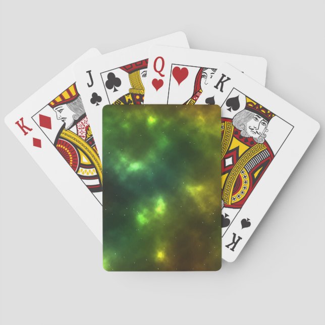 Abstrakt design för kosmiska rymdkonstellationer casinokort (Baksidan)