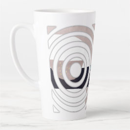 Abstrakt design för latte-mugg