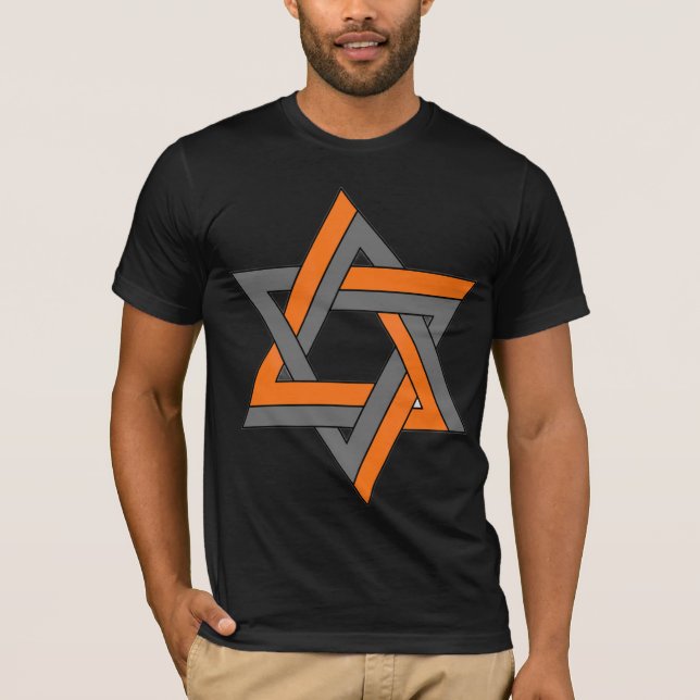 Abstrakt design för optisk illusion herr t-shirts (Framsida)