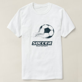 Abstrakt design för partikelfotbollsturnering t shirt