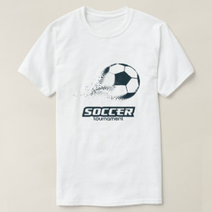 Abstrakt design för partikelfotbollsturnering t shirt