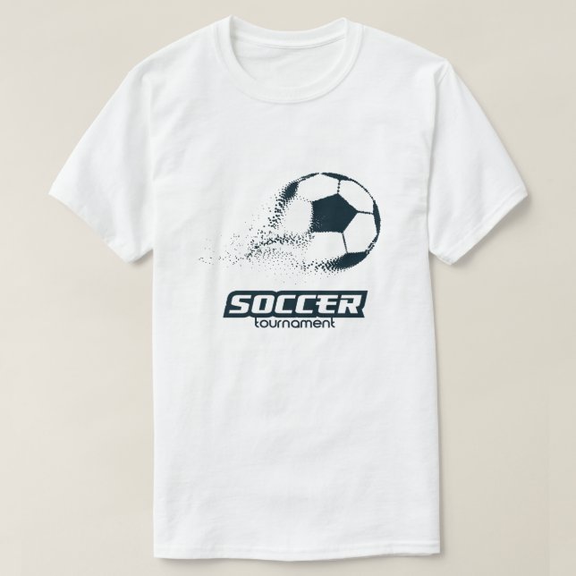 Abstrakt design för partikelfotbollsturnering t shirt (Design framsida)