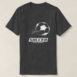 Abstrakt design för partikelfotbollsturnering t shirt