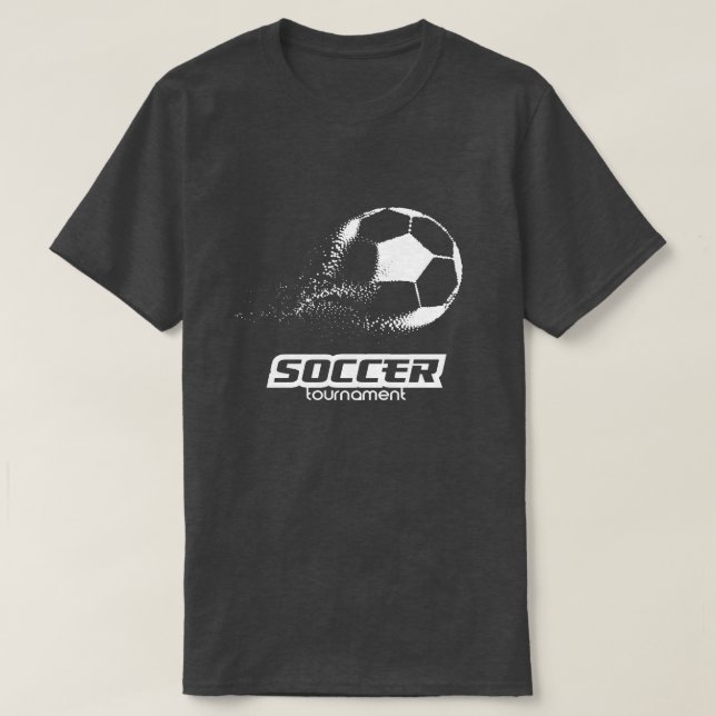 Abstrakt design för partikelfotbollsturnering t shirt (Design framsida)