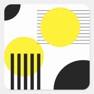 Abstrakt design fyrkantigt klistermärke