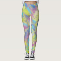 Abstrakt design i blått i lila gult