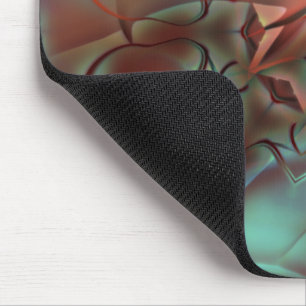 Abstrakt design i frostat glas stil över brunt musmatta