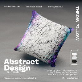 Abstrakt design i lila kastkudde kudde