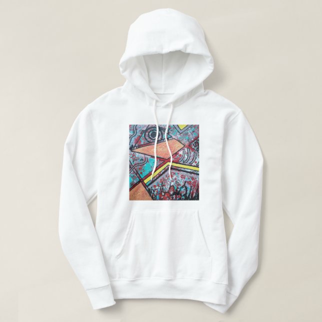 Abstrakt design II Hoodie (Design framsida)