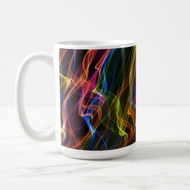 Abstrakt design kaffemugg (Vänster)