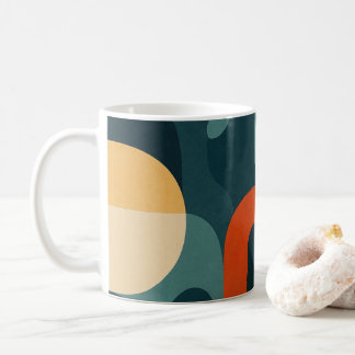 Abstrakt design kaffemugg