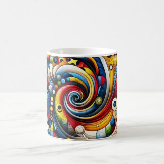 abstrakt design kaffemugg
