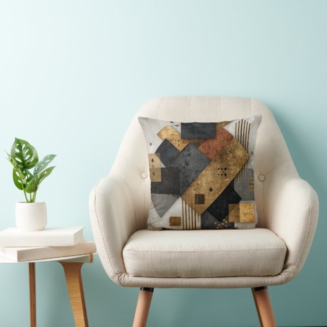 Abstrakt design kudde (Stol)