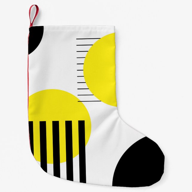 Abstrakt design liten julstrumpa (Framsidan)