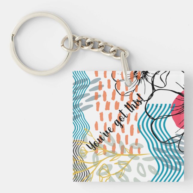 abstrakt design magnet blommor (Framsidan)