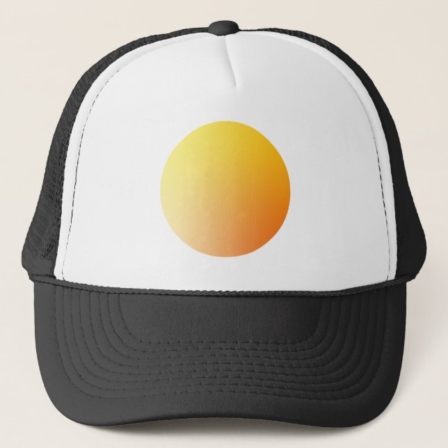 Abstrakt design med orange gradientcirkelvignett keps (Framsida)