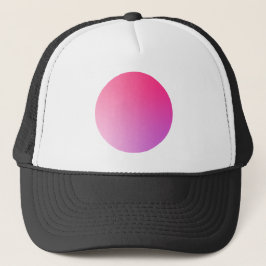 Abstrakt design med rosa gradientcirkelvignett keps