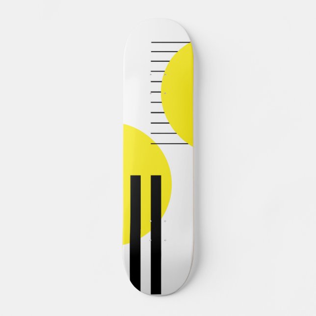 Abstrakt design mini skateboard bräda 18,5 cm (Framsida)