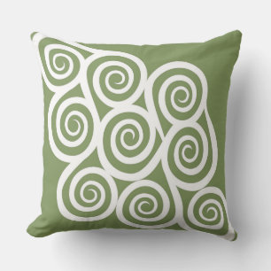 Abstrakt design, modern målning, spiral-former kudde