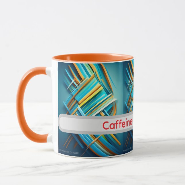 abstrakt design rolig mugg till flickvän (Vänster)