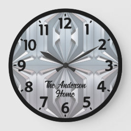 Abstrakt design stor klocka