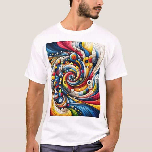 abstrakt design t shirt (Framsida)