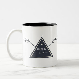 abstrakt design Två-Tonad mugg