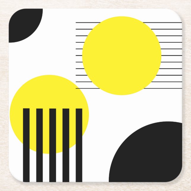 Abstrakt design underlägg papper kvadrat (Framsidan)