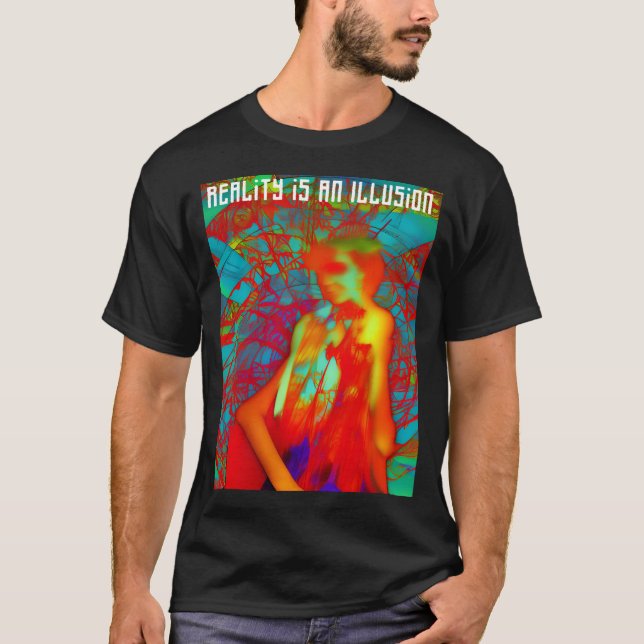 Abstrakt design | Verkligheten är en illusion | WD T Shirt (Framsida)