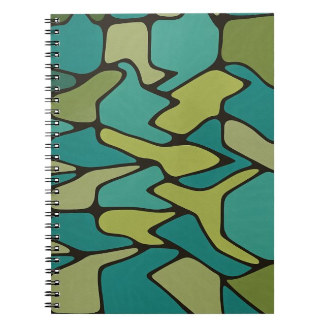 Abstrakt Designad Anteckningsbok (Framsidan)