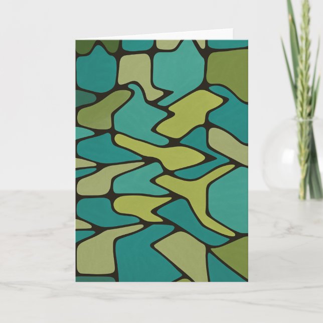 Abstrakt Designad Kort (Framsida)