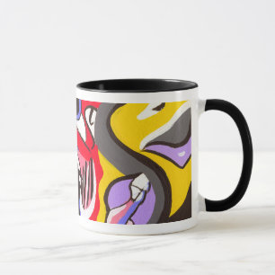 Abstrakt designmugg mugg