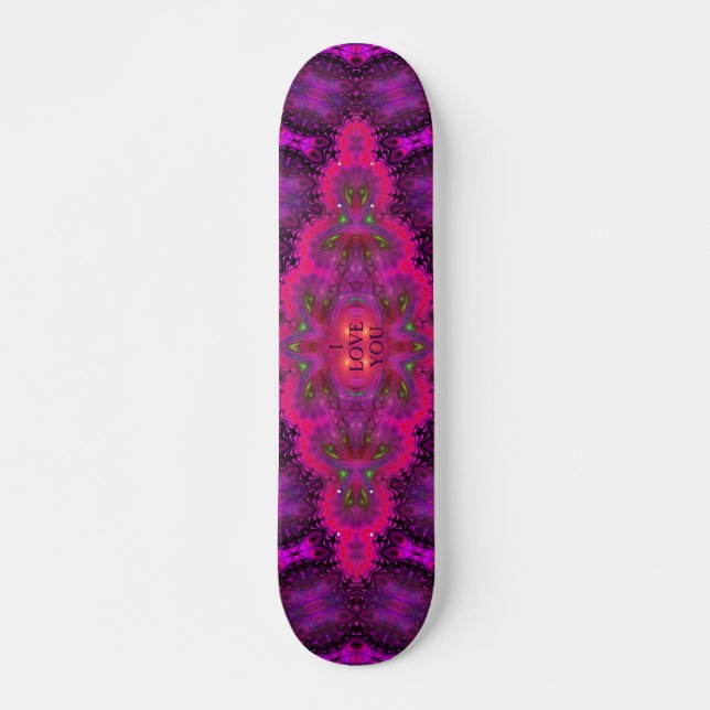 Abstrakt designSkateboard - I Kärlek You Skateboard Bräda 19,5 Cm (Framsida)