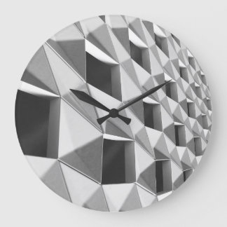 Abstrakt diagonal mönsterdesign stor klocka