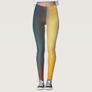 Abstrakt Digital Bi-färg-gradient Art Leggings