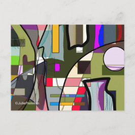 Abstrakt Digital Exploration-vykort Vykort