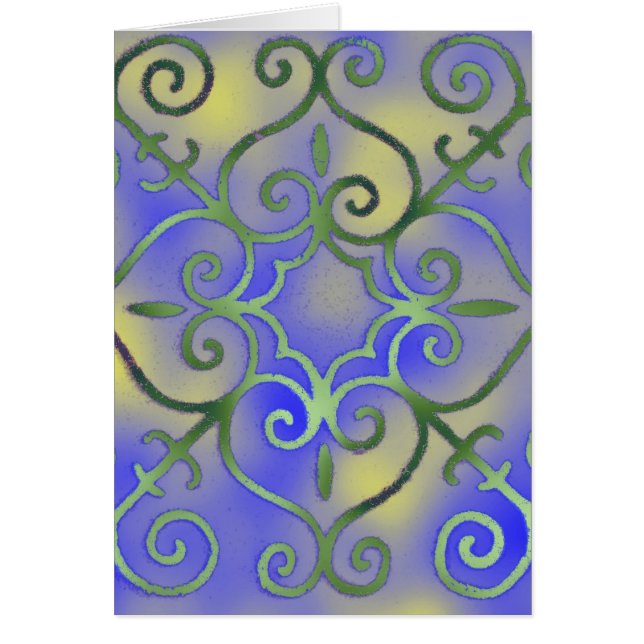 Abstrakt Digital Hälsningskort (Framsidan)