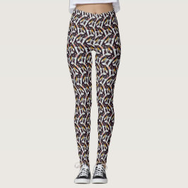 Abstrakt digital mönster 1219 - Leggings