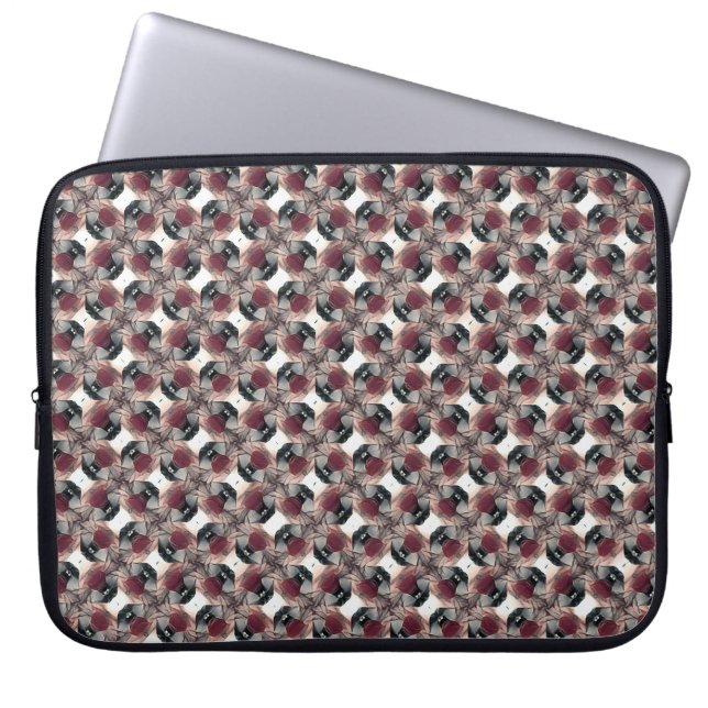 Abstrakt digital mönster 1225 - Laptop sleeve (Framsidan)
