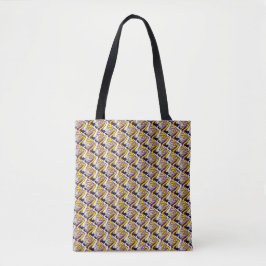 Abstrakt digital mönster-design 1209 - Tote Bag Tygkasse