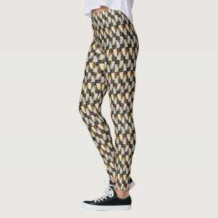 Abstrakt digital mönster-design 1215 - Leggings