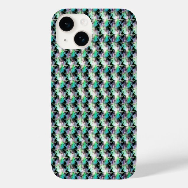 Abstrakt digital mönster-design 1221 - Iphone case (Baksida)
