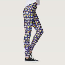 Abstrakt digital mönsterdesign 1216 - Leggings