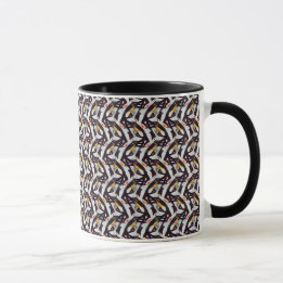 Abstrakt digitalt mönster 1219 - Koffekopp Mugg