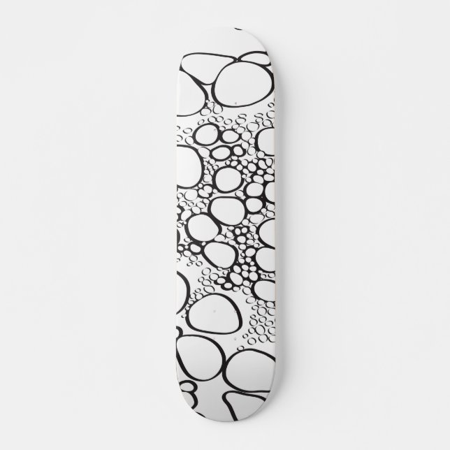 Abstrakt digitalt verk 10 mini skateboard bräda 18,5 cm (Framsida)