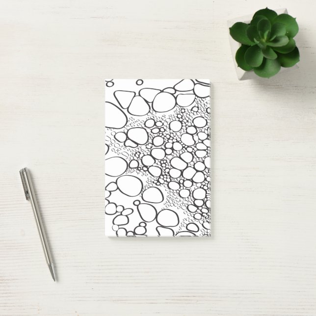 Abstrakt digitalt verk 10 post-it block (Kontor)
