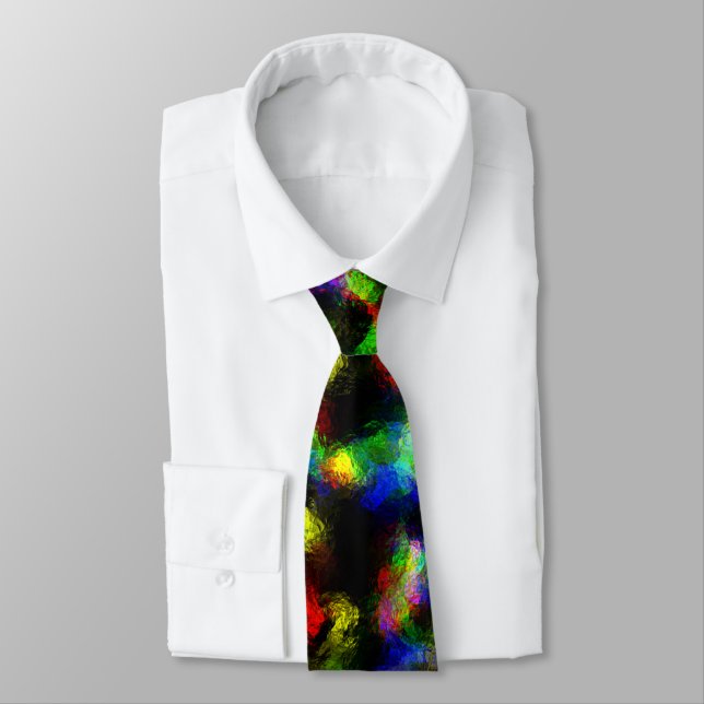 Abstrakt Disco Foil Neck Tie Slips (Bunden)