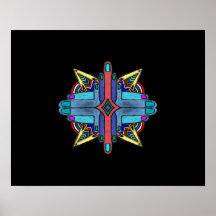Abstrakt Diversity Händer Painting - Poster.