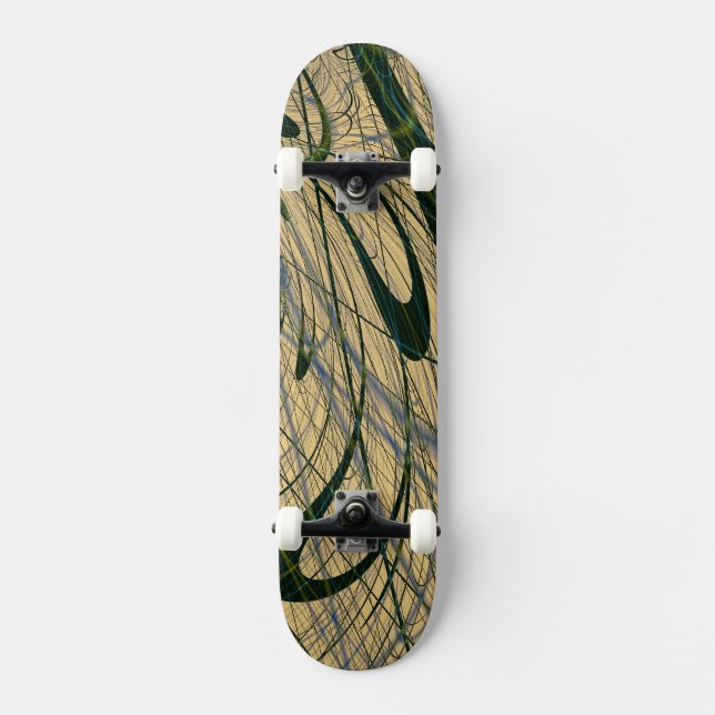 Abstrakt djungel skateboard bräda 20 cm (Framsida)